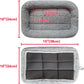 Cat & Dog Bed 10"x15" – Soft Pet Mat with Pillow, Crate/Carrier Cushion, Anti-Skid