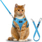 Cat Harness and Leash Set – Escape Proof, Adjustable Vest with Reflective Strips, S