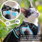 Cat Harness and Leash Set – Escape Proof, Adjustable Vest with Reflective Strips, S