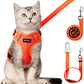 Cat Harness and Leash Set – Escape Proof, Adjustable Vest with Reflective Strips, S