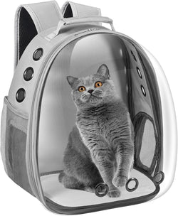 Cat & Dog Carrier Backpack – Space Capsule Pet Travel Bag for Hiking & Walking